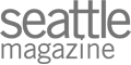 The image features the logo of "Seattle Magazine," with the text appearing in a bold, gray font.